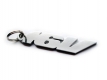 16V Schlüsselanhänger Emblem aus Edelstahl